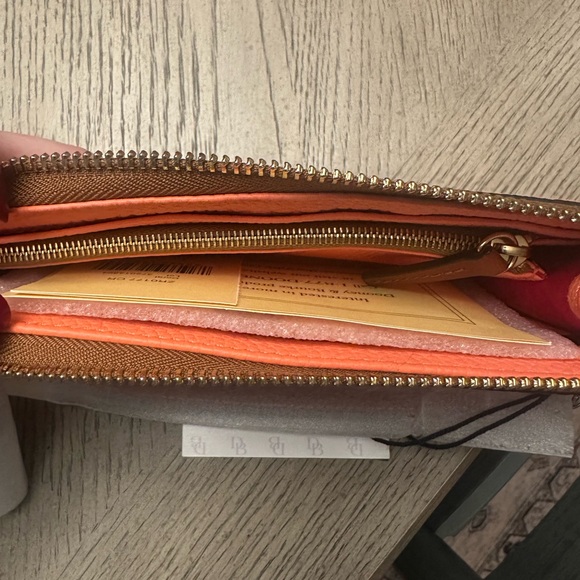 Dooney & Bourke Vibrant Orange Crossbody Bag and Wallet - Picture 7 of 7